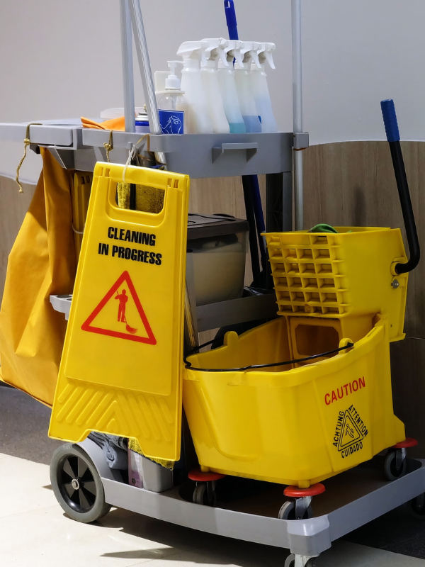 cleaning supplies for janitorial service work